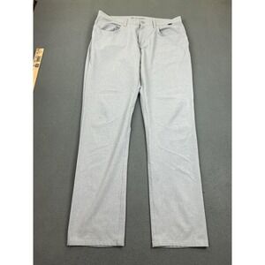Travis Mathee Pants Mens 35x32 Gray Golf Trousers Stretch Polyester Spandex
